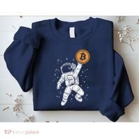 Astronaut Bitcoin Moon Funny Crypto Cryptocurrency Sweatshirt thumb 2