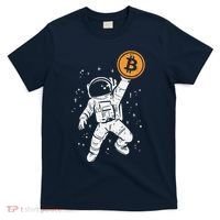 Astronaut Bitcoin Moon Funny Crypto Cryptocurrency T-Shirt thumb 0
