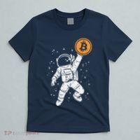 Astronaut Bitcoin Moon Funny Crypto Cryptocurrency T-Shirt thumb 5
