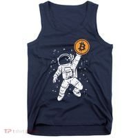 Astronaut Bitcoin Moon Funny Crypto Cryptocurrency Tank Top thumb 0