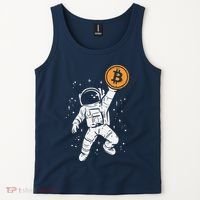 Astronaut Bitcoin Moon Funny Crypto Cryptocurrency Tank Top thumb 2