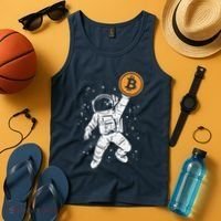 Astronaut Bitcoin Moon Funny Crypto Cryptocurrency Tank Top thumb 4