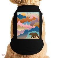Abstract Bear Mountain Wilderness Doggie Tank thumb 0