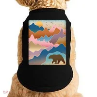 Abstract Bear Mountain Wilderness Doggie Tank thumb 0