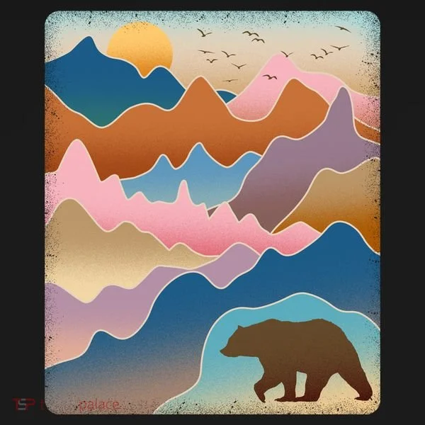 Abstract Bear Mountain Wilderness Doggie Tank