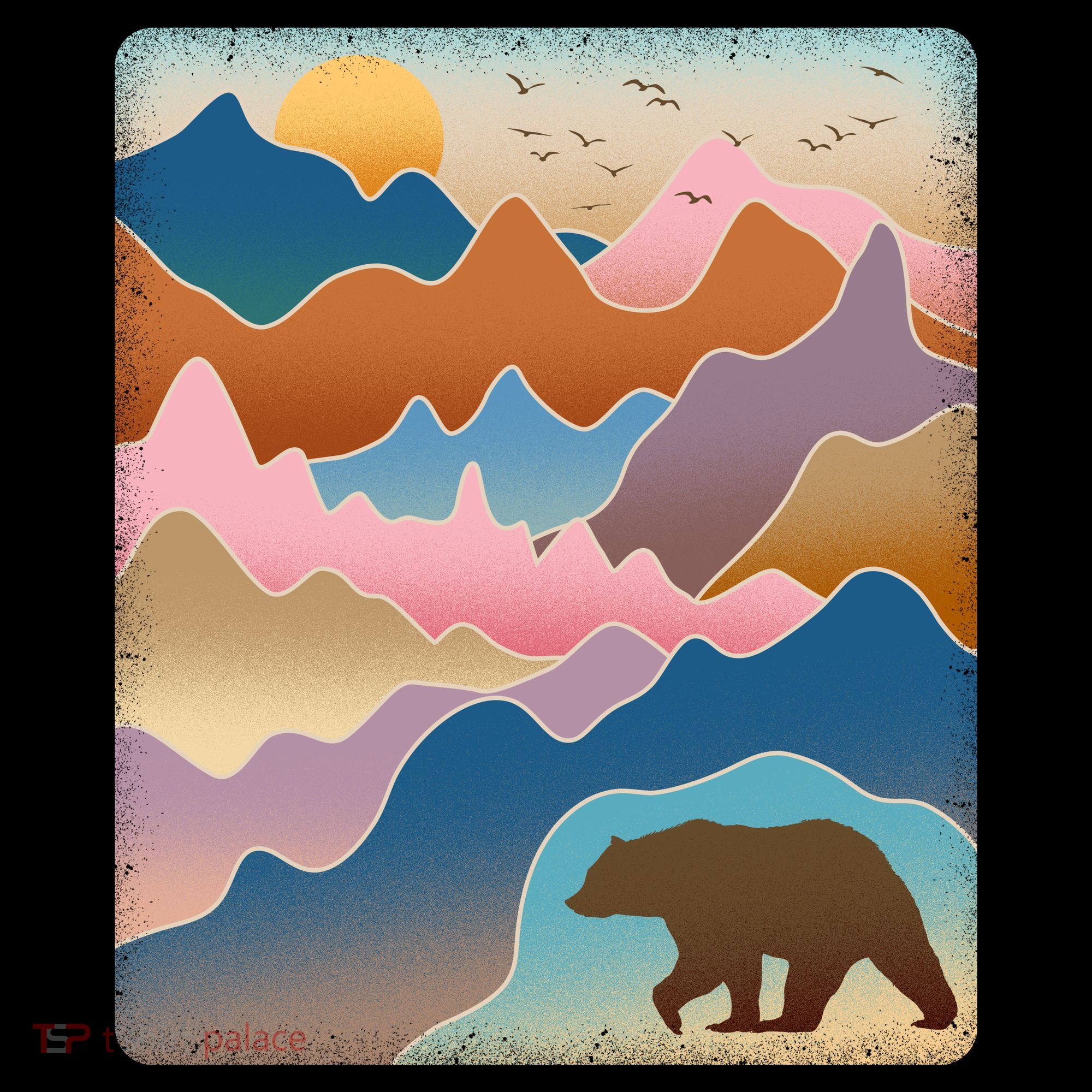 Abstract Bear Mountain Wilderness Backpack