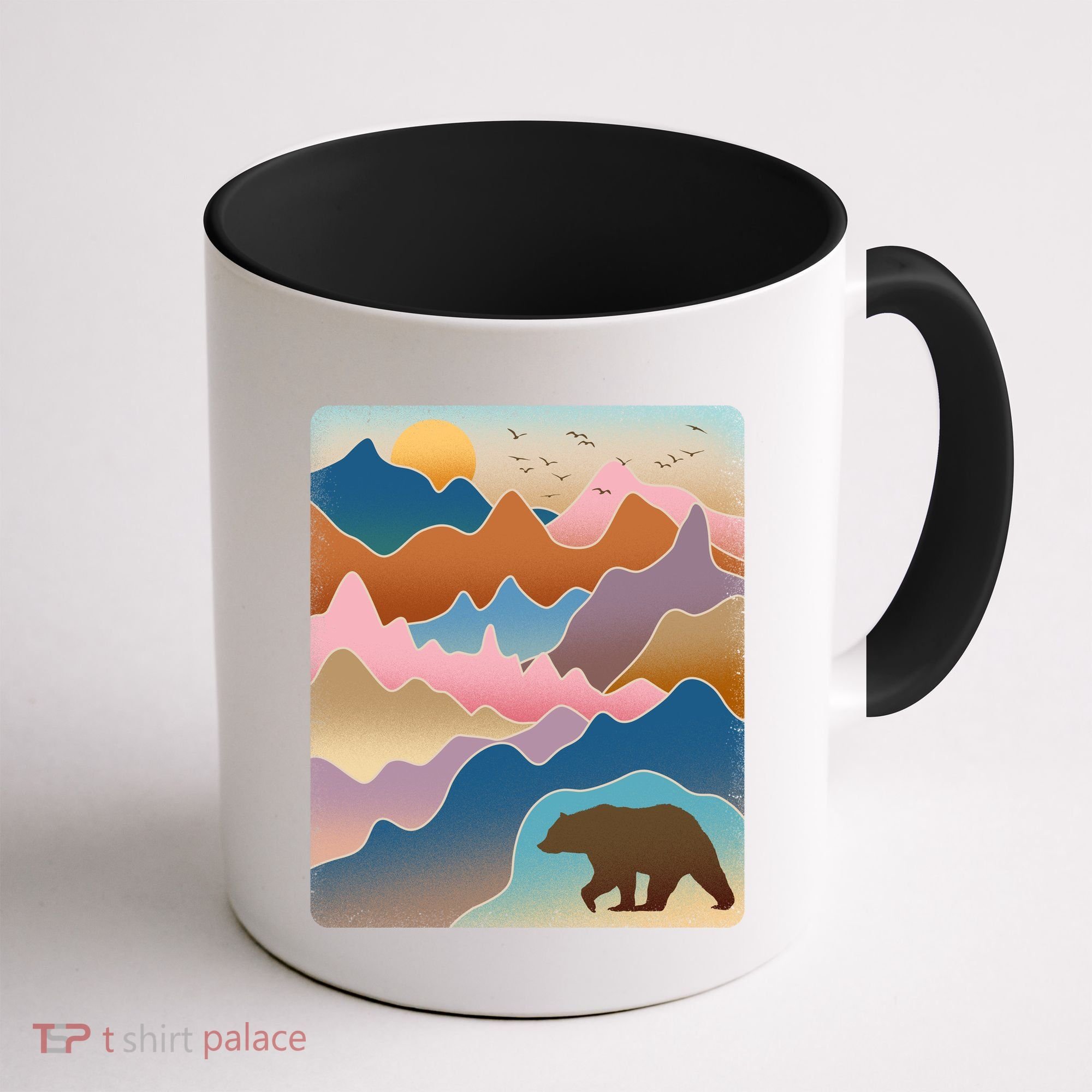 Abstract Bear Mountain Wilderness Coffee Mug
