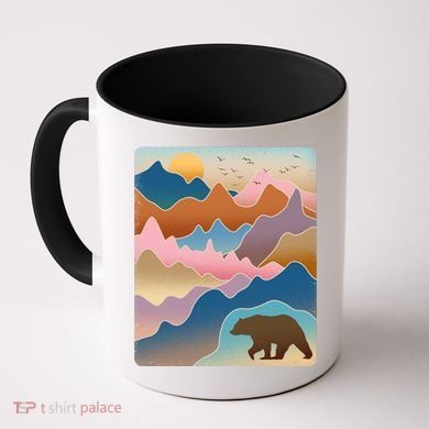 Abstract Bear Mountain Wilderness Coffee Mug