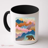 Abstract Bear Mountain Wilderness Coffee Mug thumb 0