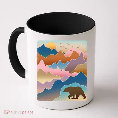 Abstract Bear Mountain Wilderness Coffee Mug