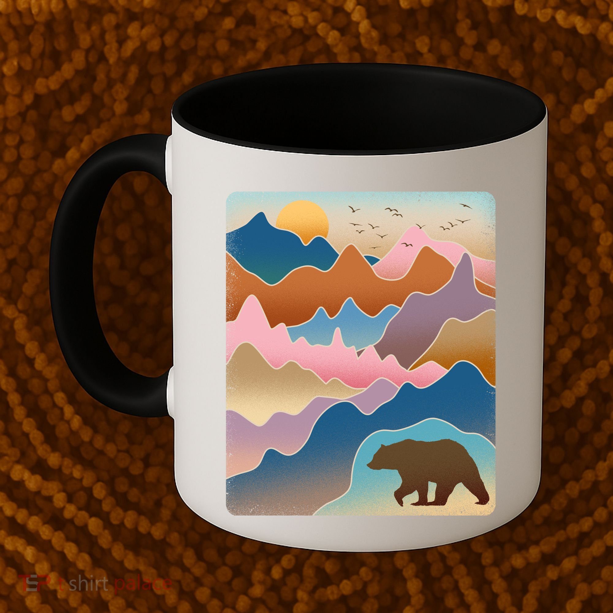Abstract Bear Mountain Wilderness Coffee Mug