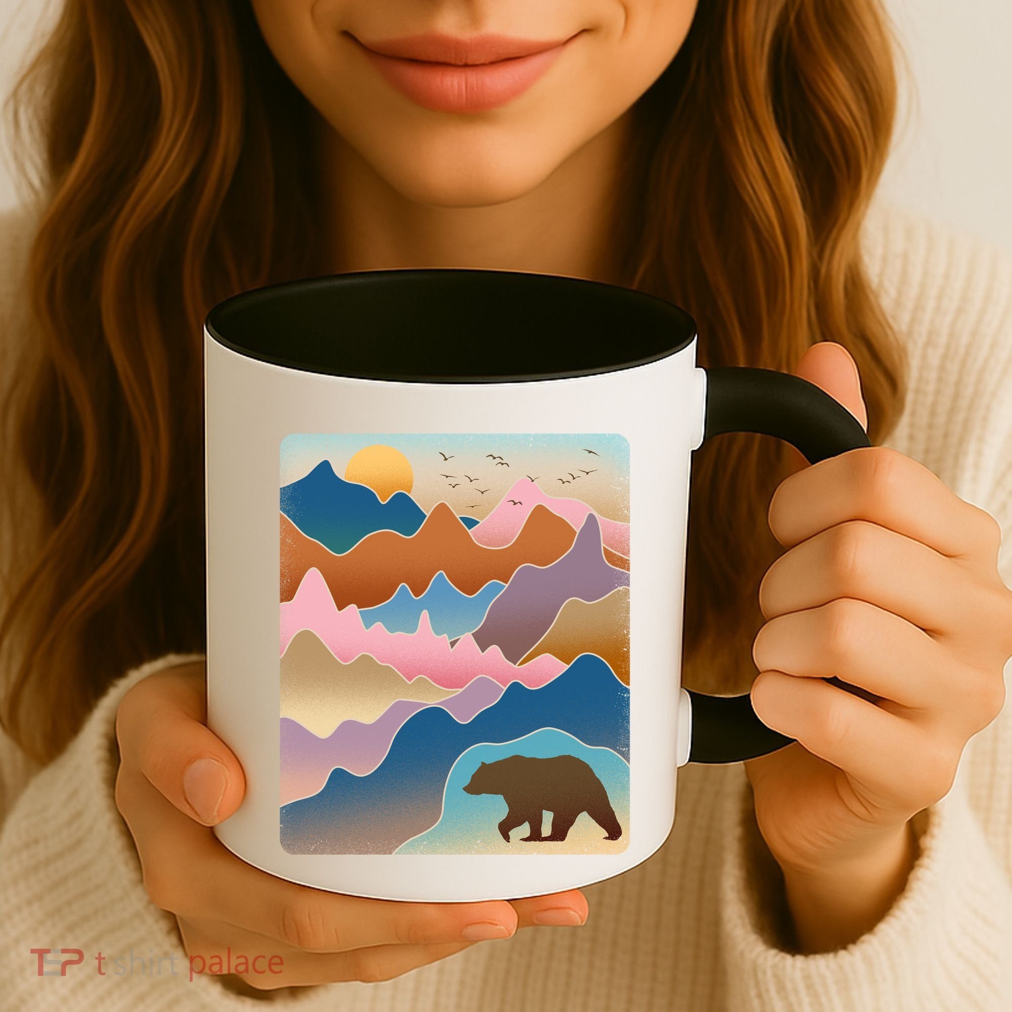 Abstract Bear Mountain Wilderness Coffee Mug