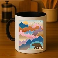 Abstract Bear Mountain Wilderness Coffee Mug thumb 4