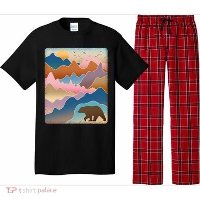 Abstract Bear Mountain Wilderness Pajama Set