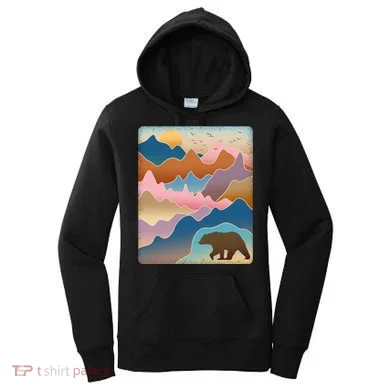 Abstract Bear Mountain Wilderness Women's Hoodie