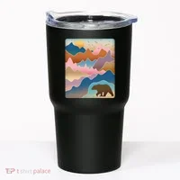 Abstract Bear Mountain Wilderness Tumbler thumb 0