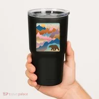 Abstract Bear Mountain Wilderness Tumbler thumb 2