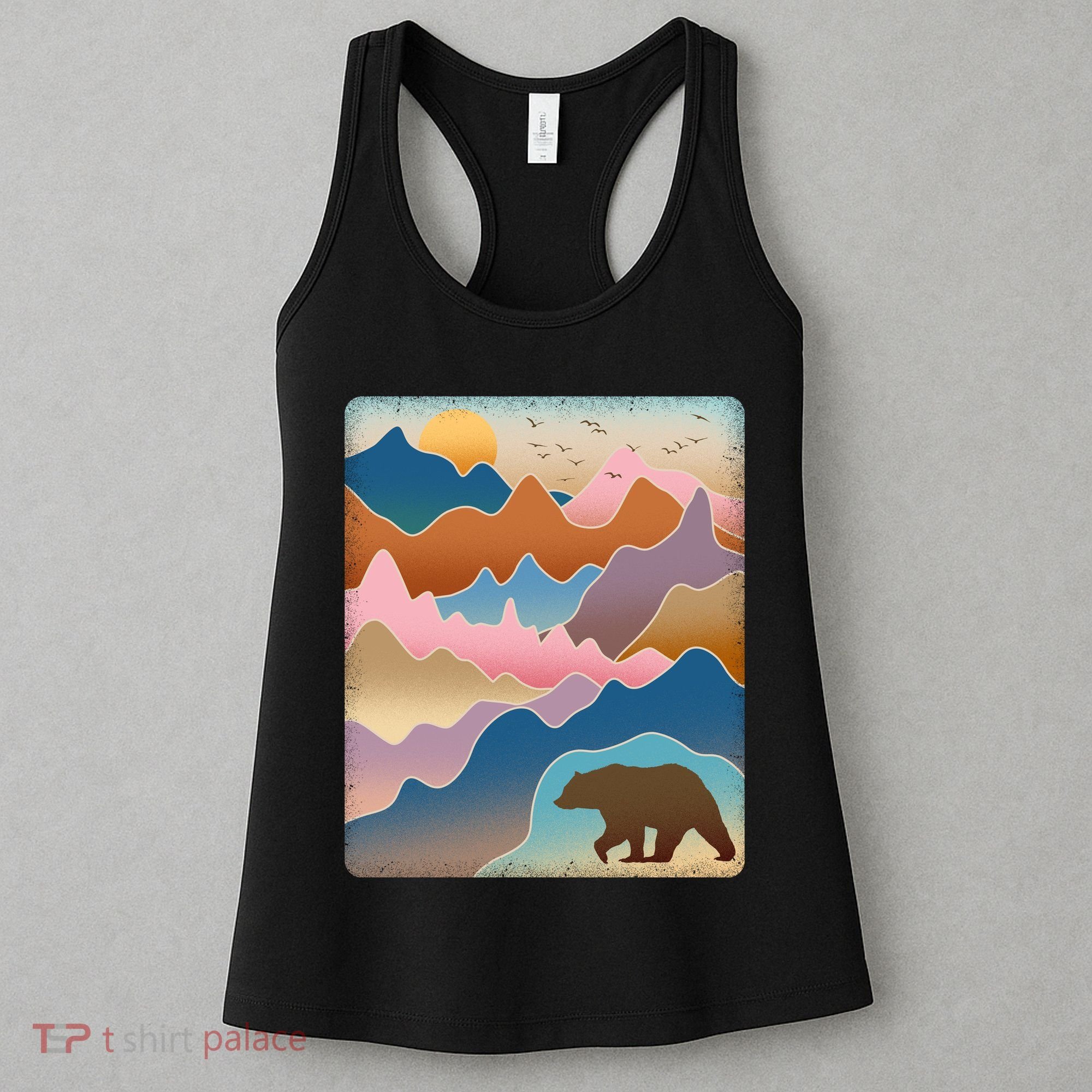 Abstract Bear Mountain Wilderness Women's Tank Top