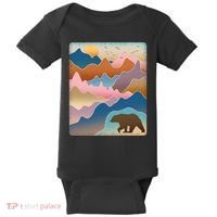 Abstract Bear Mountain Wilderness Baby Bodysuit thumb 0