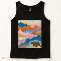 Abstract Bear Mountain Wilderness Tank Top thumb 2
