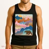 Abstract Bear Mountain Wilderness Tank Top thumb 3