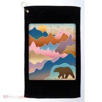 Abstract Bear Mountain Wilderness Golf Towel thumb 0