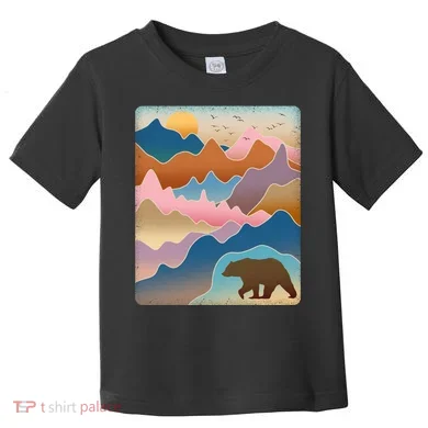 Abstract Bear Mountain Wilderness Toddler T-Shirt