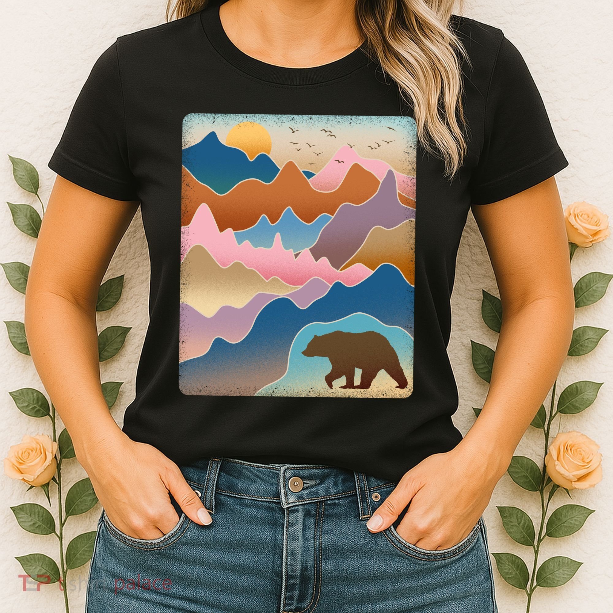 Abstract Bear Mountain Wilderness Women's T-Shirt