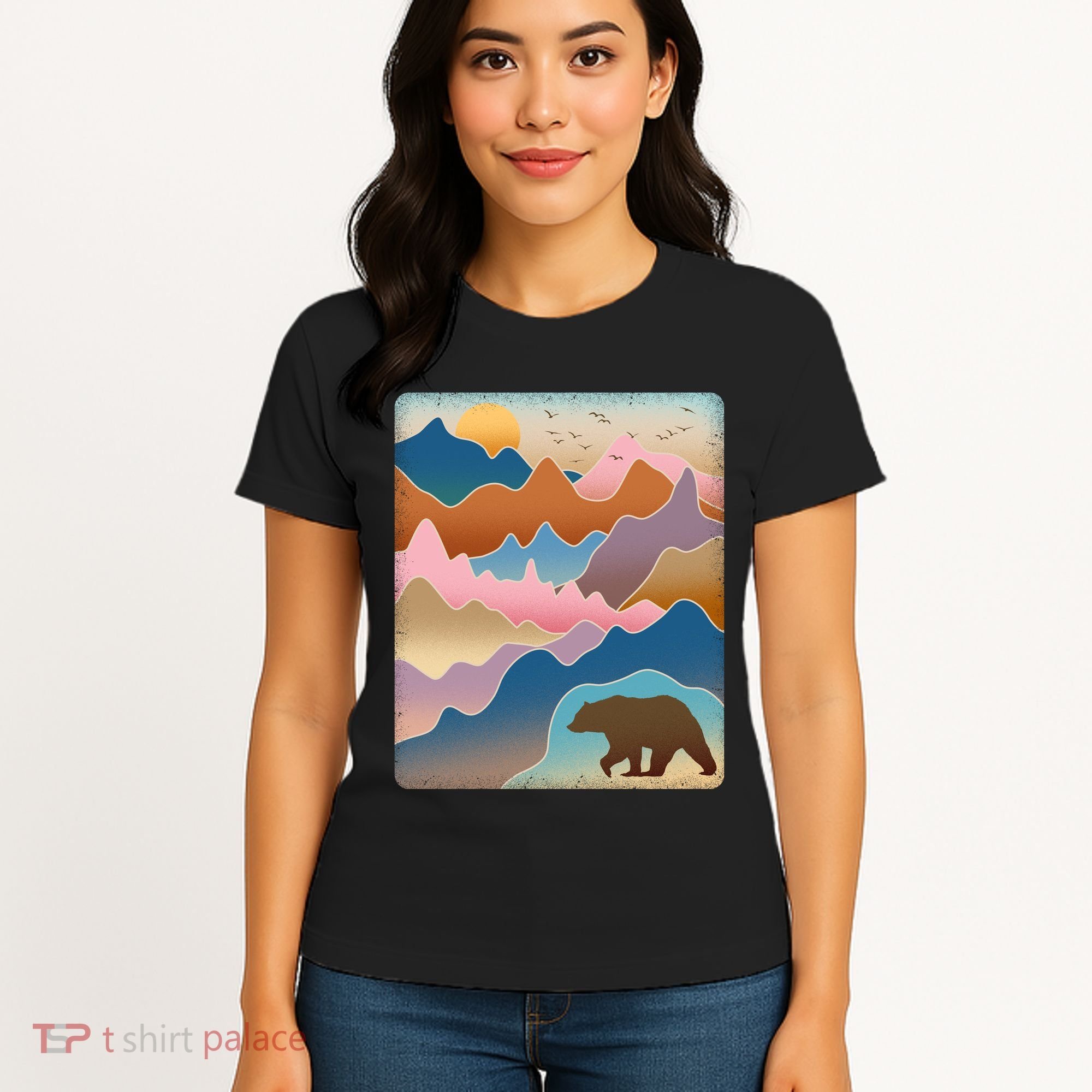 Abstract Bear Mountain Wilderness Women's T-Shirt