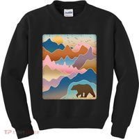 Abstract Bear Mountain Wilderness Kids Sweatshirt thumb 0