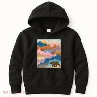 Abstract Bear Mountain Wilderness Kids Hoodie thumb 0