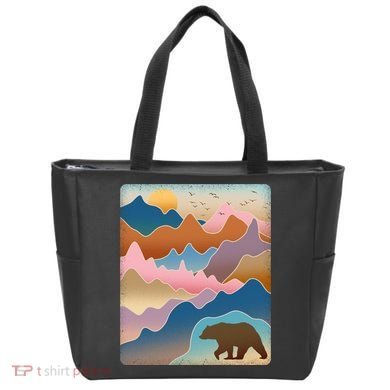 Abstract Bear Mountain Wilderness Tote Bag