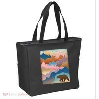 Abstract Bear Mountain Wilderness Tote Bag thumb 2
