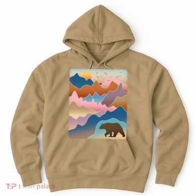 Abstract Bear Mountain Wilderness Hoodie
