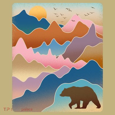 Abstract Bear Mountain Wilderness Hoodie
