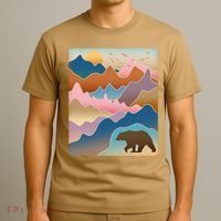 Abstract Bear Mountain Wilderness T-Shirt thumb 3