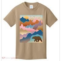 Abstract Bear Mountain Wilderness Kids T-Shirt thumb 0