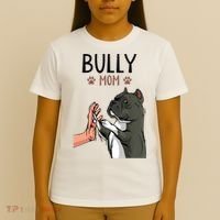 American Bully Mom Cute Dog Mama Funny Women TShirt T-Shirt thumb 4