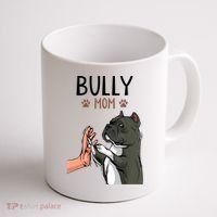 American Bully Mom Cute Dog Mama Funny Women TShirt Coffee Mug thumb 1