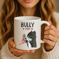 American Bully Mom Cute Dog Mama Funny Women TShirt Coffee Mug thumb 3