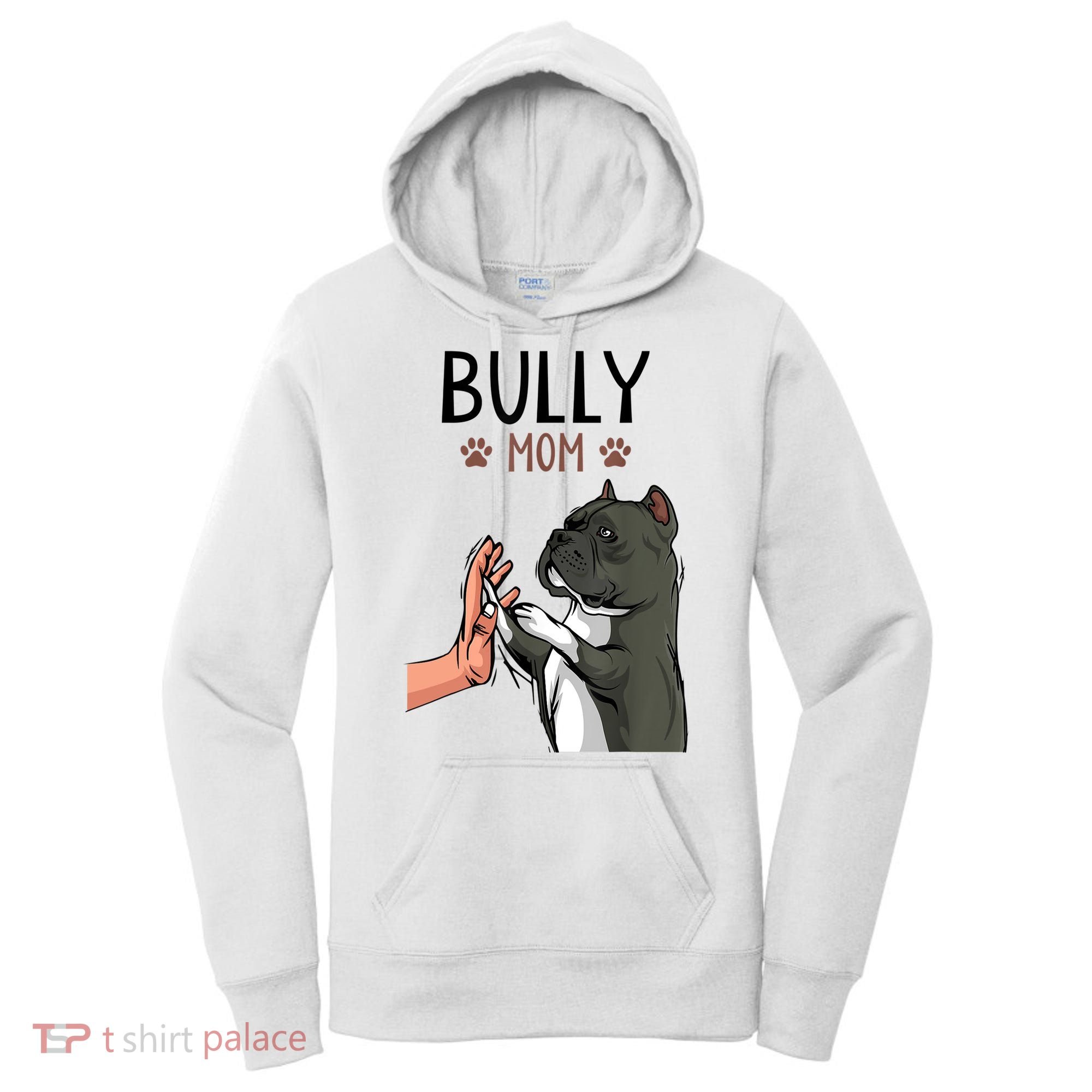 American Bully Mom Cute Dog Mama Funny Women TShirt Women's Hoodie