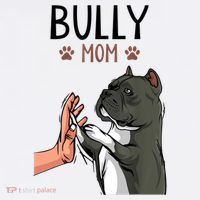 American Bully Mom Cute Dog Mama Funny Women TShirt Women's Hoodie thumb 2