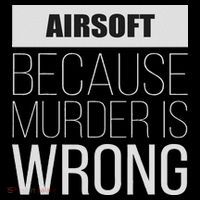 Airsoft Because Murder Is Wrong Funny T-Shirt thumb 7