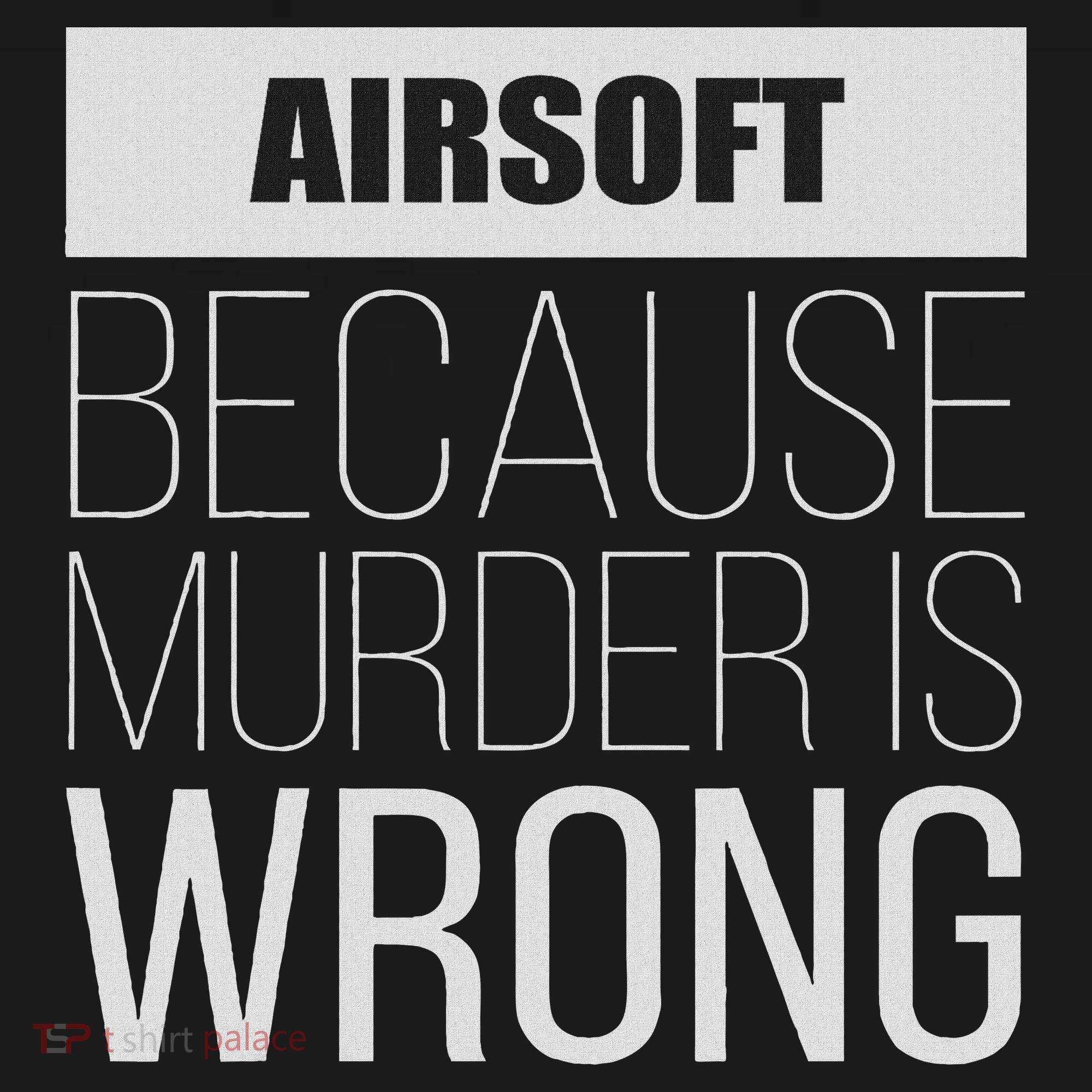 Airsoft Because Murder Is Wrong Funny Ornament
