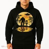 Alien Bigfoot Moon Sasquatch Ufo Extraterrestrial Women Hoodie thumb 2