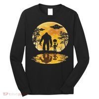 Alien Bigfoot Moon Sasquatch Ufo Extraterrestrial Women Long Sleeve Shirt thumb 0