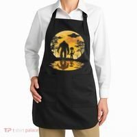 Alien Bigfoot Moon Sasquatch Ufo Extraterrestrial Women Apron thumb 2