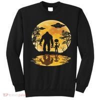 Alien Bigfoot Moon Sasquatch Ufo Extraterrestrial Women Sweatshirt thumb 0