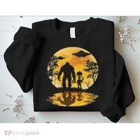 Alien Bigfoot Moon Sasquatch Ufo Extraterrestrial Women Sweatshirt thumb 2