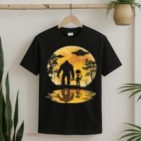 Alien Bigfoot Moon Sasquatch Ufo Extraterrestrial Women T-Shirt thumb 2
